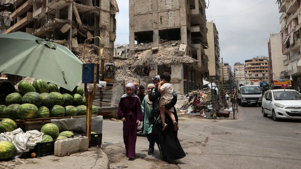 Edifícios destruídos em Israel
