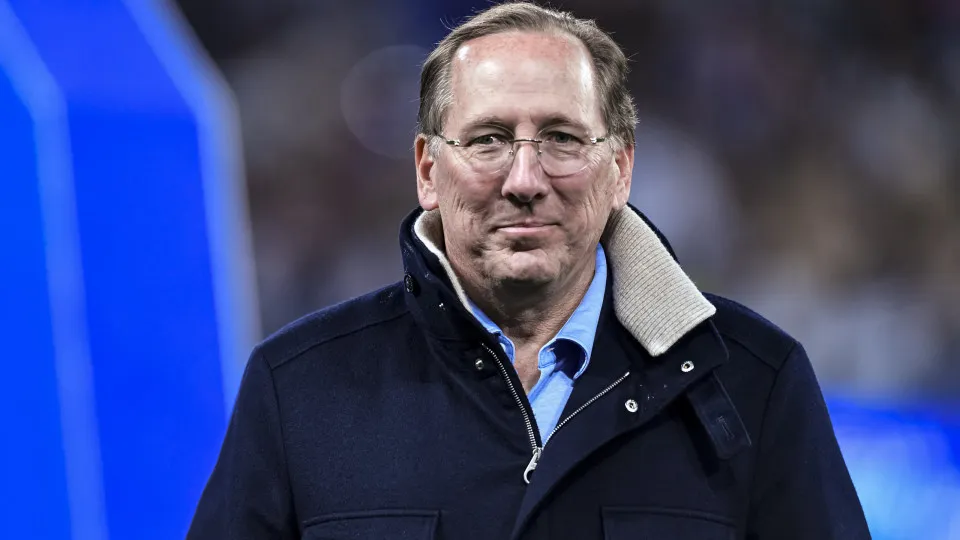 LYON, FRANCE - MAY 16: Olympique Lyonnais owner John Textor during the Arkema Premiere Ligue Feminine, Final match between Lyon and Paris Saint-Germain on May 16, 2025 in Lyon, France. (Photo by Eurasia Sport Images/Getty Images)