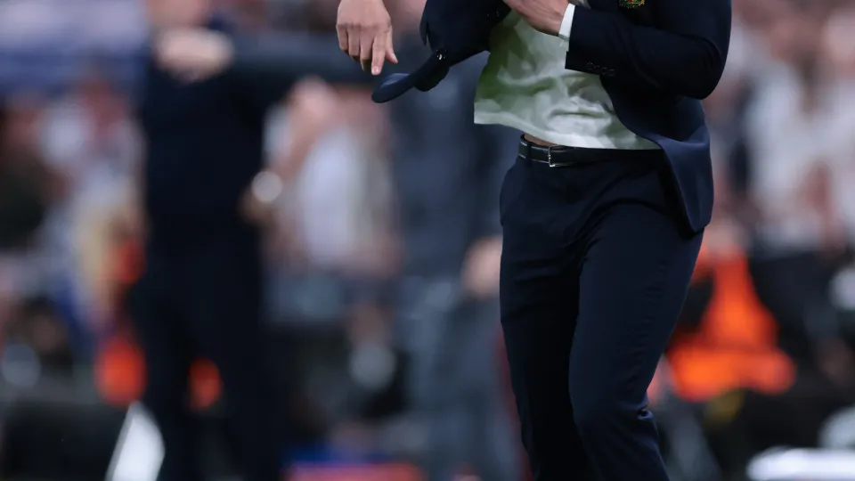BILBAO, SPAIN - MAY 21: Ruben Amorim Manchester United FC Head Coach reacts during the UEFA Europa League Final 2025 between Tottenham Hotspur and Manchester United at Estadio San Mames on May 21, 2025 in Bilbao, Spain. (Photo by Jonathan Moscrop/Getty Im