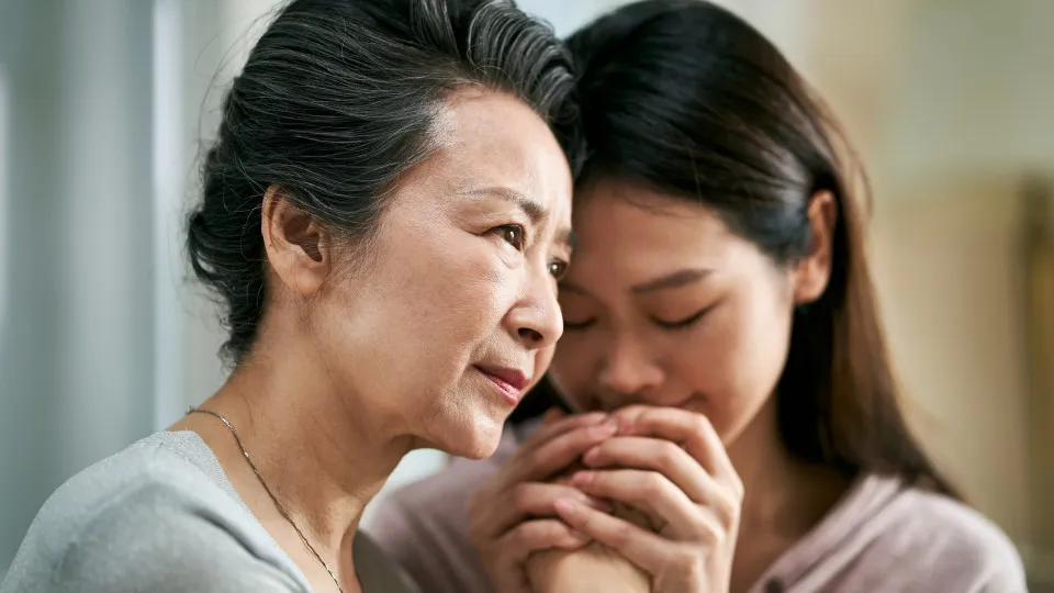 Demência; mãe e filha