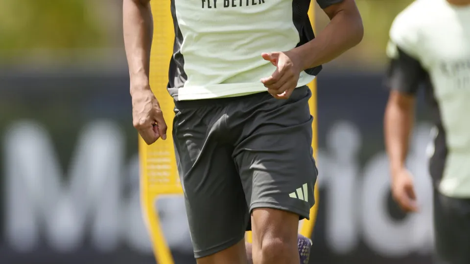 PHILADELPHIA, PENNSYLVANIA - JUNE 25: Kylian Mbappe, player of Real Madrid, in action during the training ahead of their FIFA Club World Cup 2025 match at Lincoln Financial Field on June 25, 2025 in Philadelphia, Pennsylvania. (Photo by Antonio Villalba/R