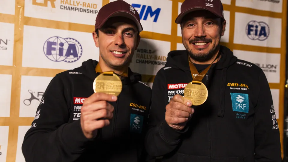 João Ferreira e Filipe Palmeiro no Dakar 2024.