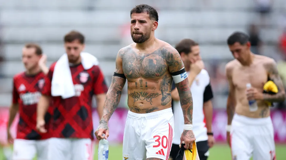 ORLANDO, FLORIDA - JUNE 20: Nicolas Otamendi #30 of SL Benfica departs the pitch following the team's victory in the FIFA Club World Cup 2025 group C match between SL Benfica and Auckland City FC at Inter&Co Stadium on June 20, 2025 in Orlando, Florida. (
