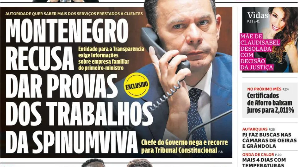 capas jornais 27 junho 2025