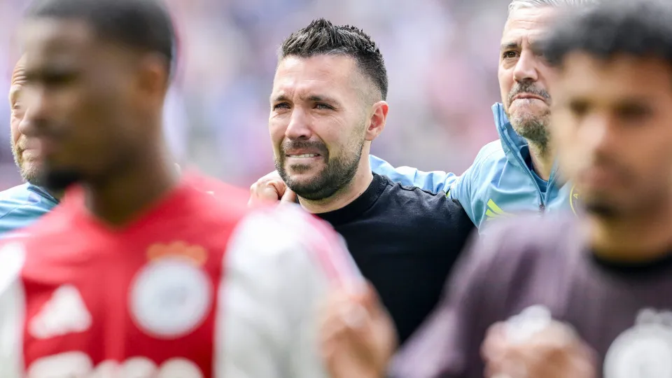 AMSTERDAM - Ajax coach Francesco Farioli after the Dutch Eredivisie match between Ajax Amsterdam and FC Twente at the Johan Cruijff ArenA on May 18, 2025 in Amsterdam, Netherlands. ANP OLAF CRACK (Photo by ANP via Getty Images)