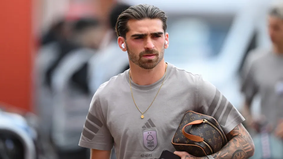 Jota Silva of Nottingham Forest plays during the Premier League match between Nottingham Forest and Chelsea at the City Ground in Nottingham, England, on May 25, 2025. (Photo by Jon Hobley | MI News/NurPhoto via Getty Images)