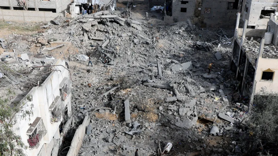 Zawayda, Faixa de Gaza, ataque, escombros