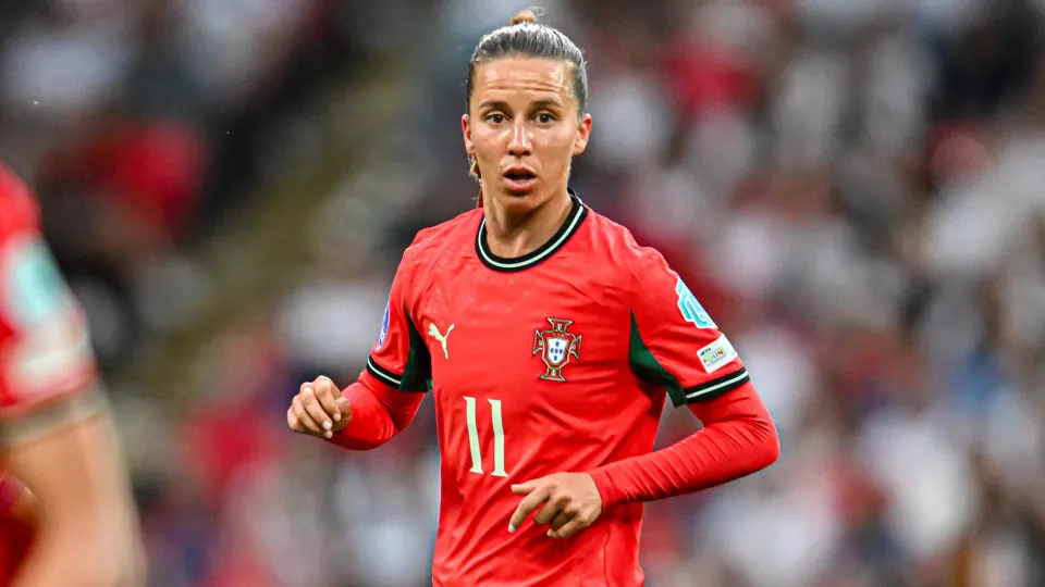 Tatiana Pinto (11 Portugal) looks on during the UEFA Women's Nations League Group 3 match between England and Portugal at Wembley Stadium in London, England, on May 30, 2025. (Photo by Kevin Hodgson | MI News/NurPhoto via Getty Images)