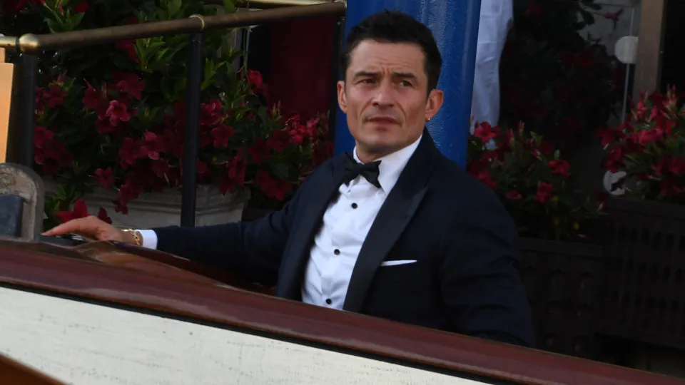 VENICE, ITALY - JUNE 27: Orlando Bloom sighting ahead of the Jeff Bezos and Lauren Sanchez wedding on the island of San Giorgio Maggiore on June 27, 2025 in Venice, Italy., Italy. (Photo by Luigi Iorio/GC Images)