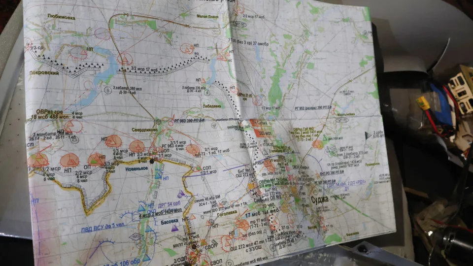Mapa de Kursk, Rússia