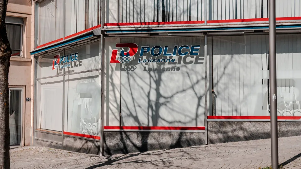 Polícia, Lausanne, Suíça,