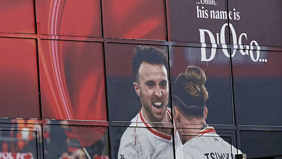 A picture of Diogo Jota at Anfield Stadium, home of Liverpool. Liverpool and Portugal forward Diogo Jota has died at the age of 28. The deaths of Jota and his brother Andre Silva, also a professional footballer who played for Penafiel, were announced by t