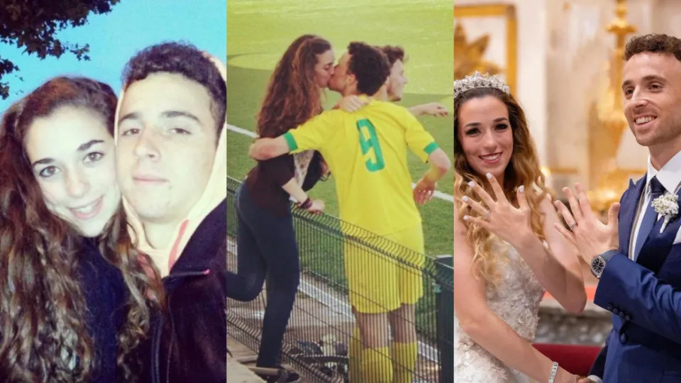 Diogo Jota e Rute Cardoso