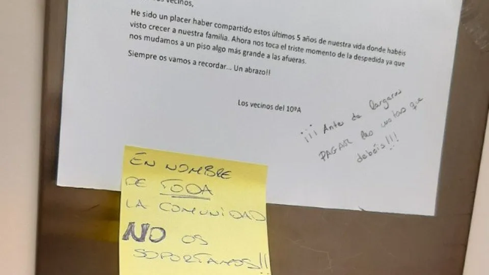 Mudam de casa e deixam mensagem a vizinhos. A resposta não foi a esperada
