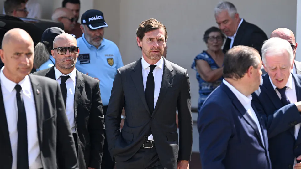 Porto FC President Andre Villas-Boas at the wake of Diogo Jota being held at Sao Cosme Chapel in the town of Gondomar near Porto. The Portugal forward died along with his younger brother Andre Silva in the accident in Zamora on Thursday morning. Picture d