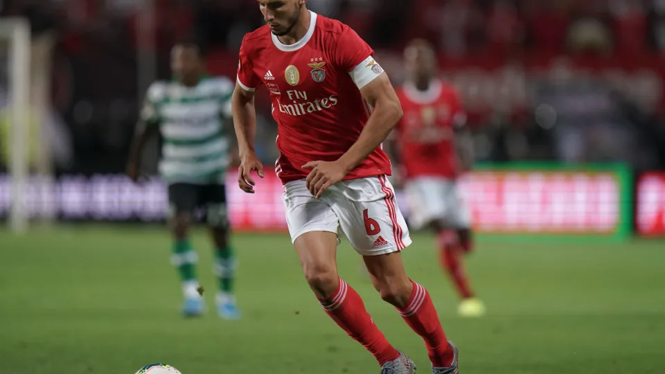 FARO, PORTUGAL - AUGUST 4: Ruben Dias of SL Benfica in action during the Portuguese SuperCup match between SL Benfica and Sporting CP at Estadio Algarve on August 4, 2019 in Faro, Portugal.  (Photo by Gualter Fatia/Getty Images)