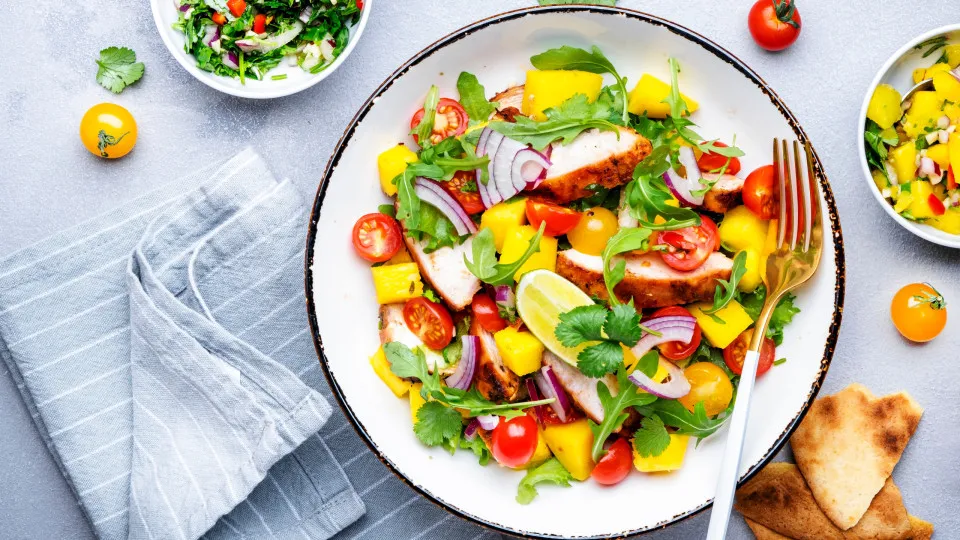 salada, manga