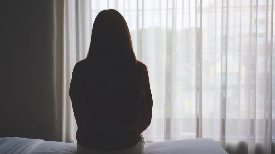 mulher, triste, violação, agressão