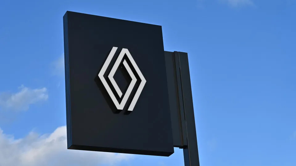 Logótipo da Renault em Southend, Reino Unido (sem texto)