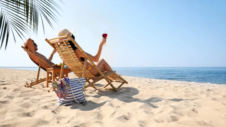 Praia, bebidas alcoólicas