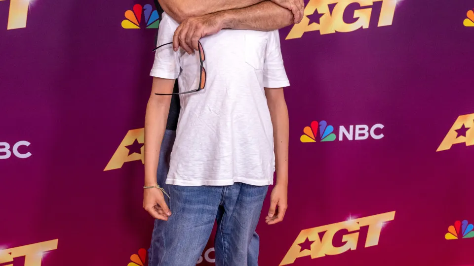 PASADENA, CALIFORNIA - SEPTEMBER 03: Television personality Simon Cowell and his son Eric Cowell attend the "America's Got Talent" Season 19 Quarterfinals 4 Red Carpet at Hotel Dena on September 03, 2024 in Pasadena, California. (Photo by Amanda Edwards/G