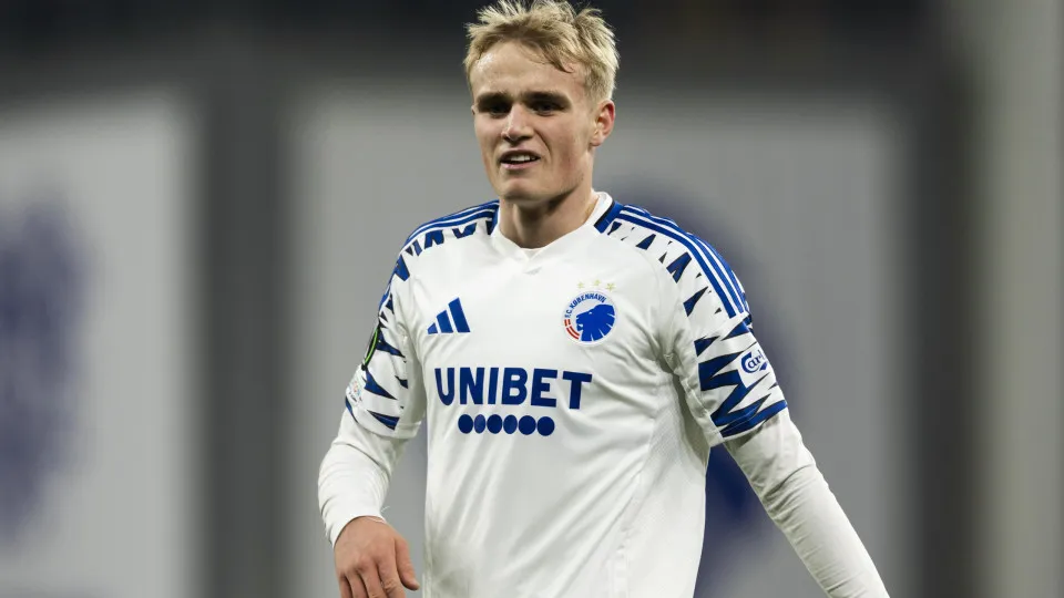 COPENHAGEN, DENMARK - DECEMBER 12: FC Copenhagen's Victor Froholdt during a UEFA Conference League 2024/25 League Phase MD5 match between FC Copenhagen and Heart of Midlothian at Parken Stadium, on December 12, 2024, in Copenhagen, Denmark. (Photo by Crai