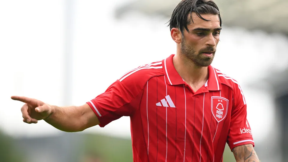 CHESTERFIELD, ENGLAND - JULY 19: Jota Silva of Nottingham Forest during the pre-season friendly match between Nottingham Forest and AS Monaco at SMH Group Stadium on July 19, 2025 in Chesterfield, England. (Photo by Clive Mason/Getty Images)