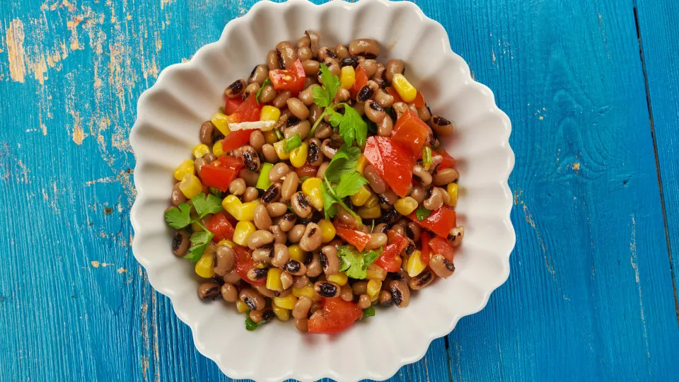 salada de feijão