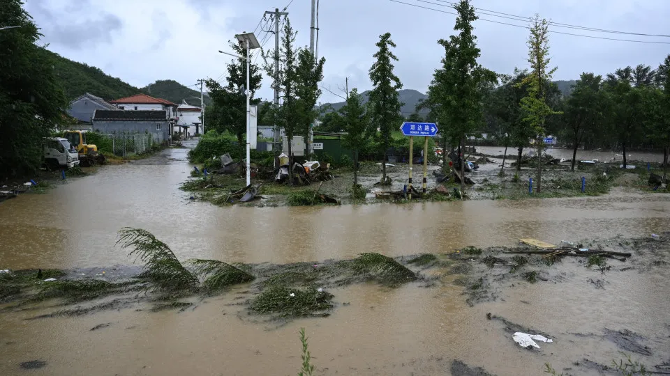 Hebei China chuva