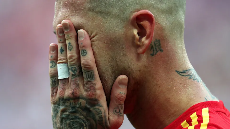 MOSCOW, RUSSIA - July 1: Sergio Ramos of Spain portrait before the 2018 FIFA World Cup Russia Round Of 16 match between Spain and Russia at Luzhniki Stadium on July 1, 2018 in Moscow, Russia. (Photo by Michael Mayhew/Sportsphoto/Allstar via Getty Images)