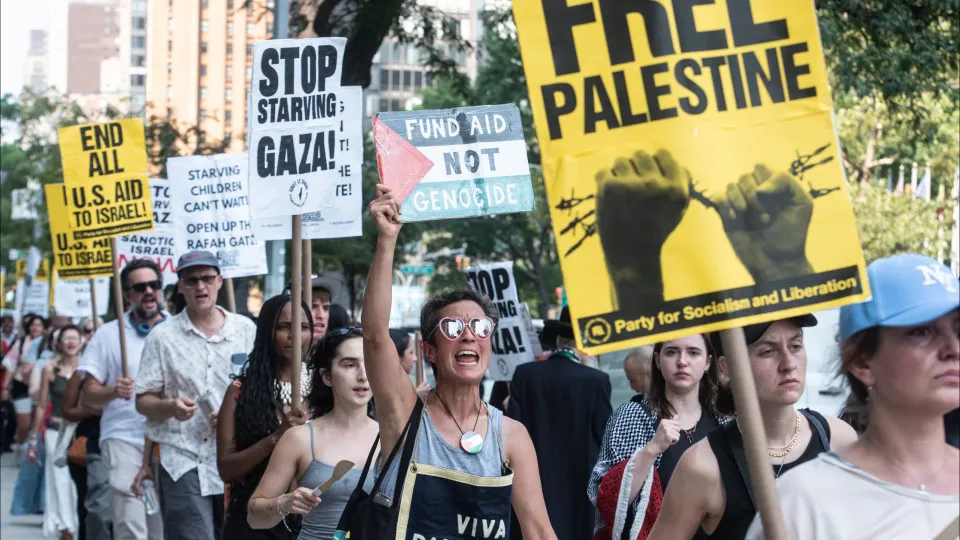 marcha apoio palestina, nova iorque