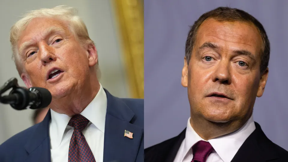 Donald Trump, Dmitry Medvedev,