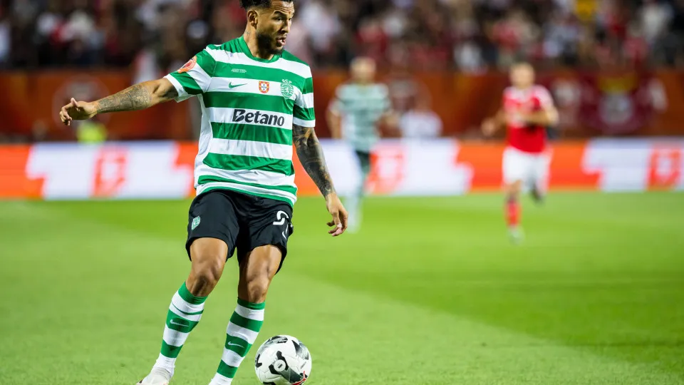 FARO, ALGARVE, PORTUGAL - 2025/07/31: Luis Suarez of Sporting CP in action during the Portuguese Super Cup Candido de Oliveira match between Sporting CP and SL Benfica at Estadio do Algarve. (Final score: Sporting CP 0 - 1 SL Benfica). (Photo by Henrique 