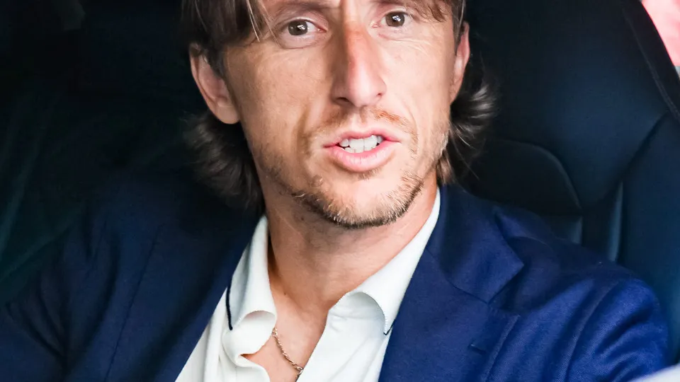 Luka Modric arrives at Casa Milan for the contract signing with A.C. Milan in Milan, Italy, on July 14, 2025 (Photo by Alessandro Bremec/NurPhoto via Getty Images).