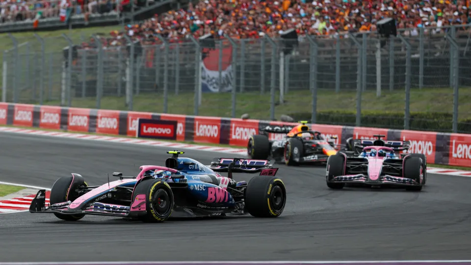 Colapinto com a Alpine no GP da Hungria de 2025.