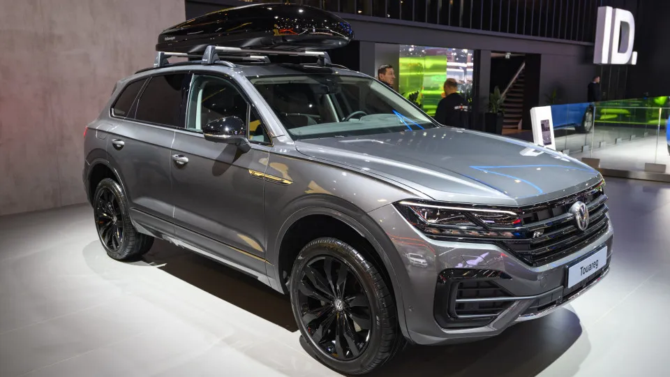 Volkswagen Touareg no Salão de Bruxelas 2020.