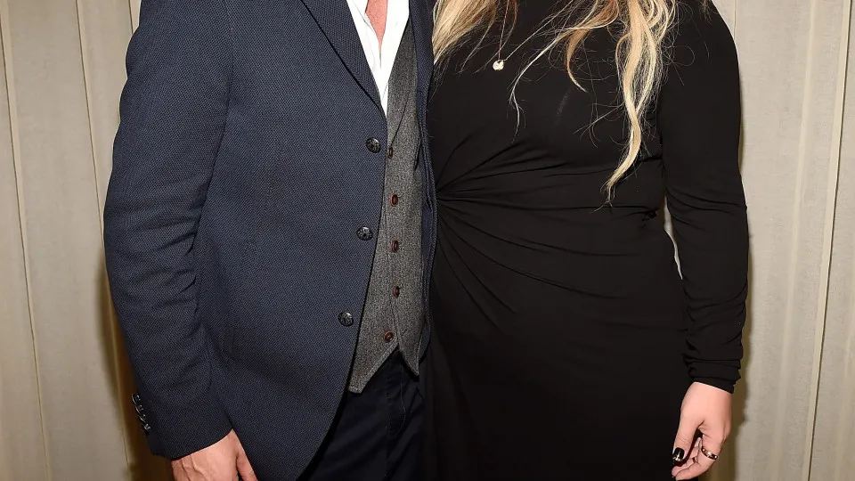 NEW YORK, NY - SEPTEMBER 06: (Exclusive Coverage)  Brandon Blackstock and Kelly Clarkson backstage after she performed songs from her new album "The Meaning of Life" at The Rainbow Room on September 6, 2017 in New York City. (Photo by Kevin Mazur/Getty Im