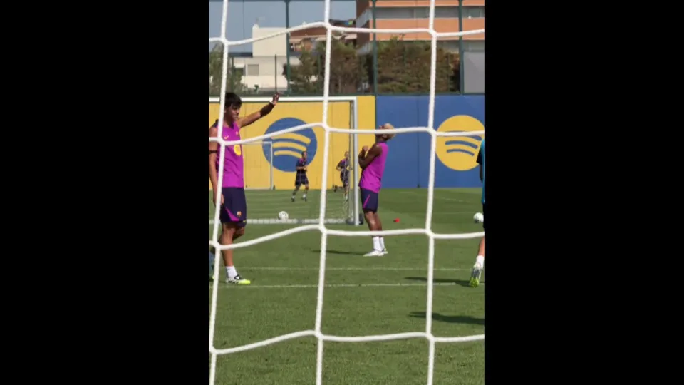 Treino Barcelona Lamine Yamal