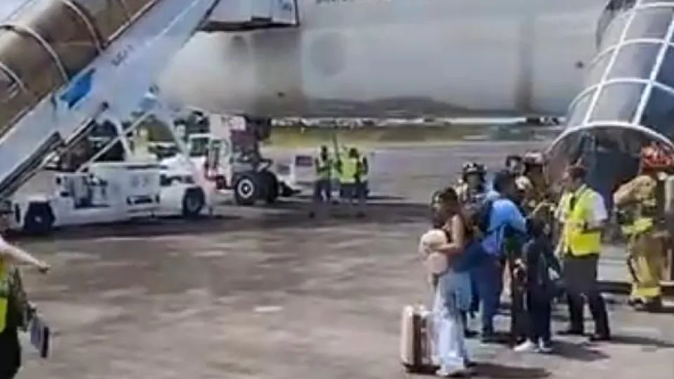 aterragem emergência Terceira