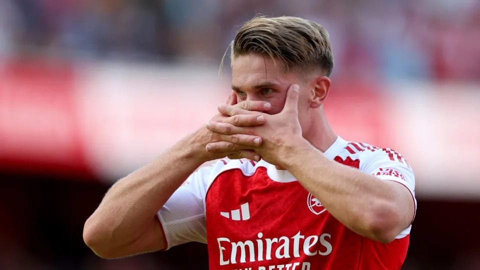 LONDON, ENGLAND - AUGUST 9: Viktor Gyokeres of Arsenal celebrates his goal during the pre-season friendly match between Arsenal and Athletic Club at Emirates Stadium on August 9, 2025 in London, England. (Photo by Mark Leech/Offside/Offside via Getty Imag