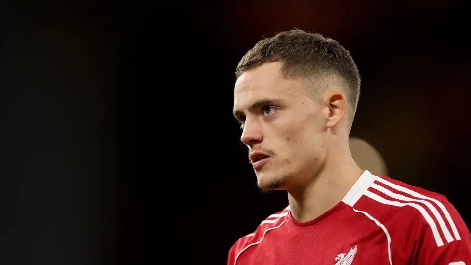 LIVERPOOL, ENGLAND - AUGUST 04:  Florian Wirtz of Liverpool during the pre-season friendly match between Liverpool v Athletic Club Bilbao at Anfield on August 04, 2025 in Liverpool, England. (Photo by Carl Recine/Getty Images)