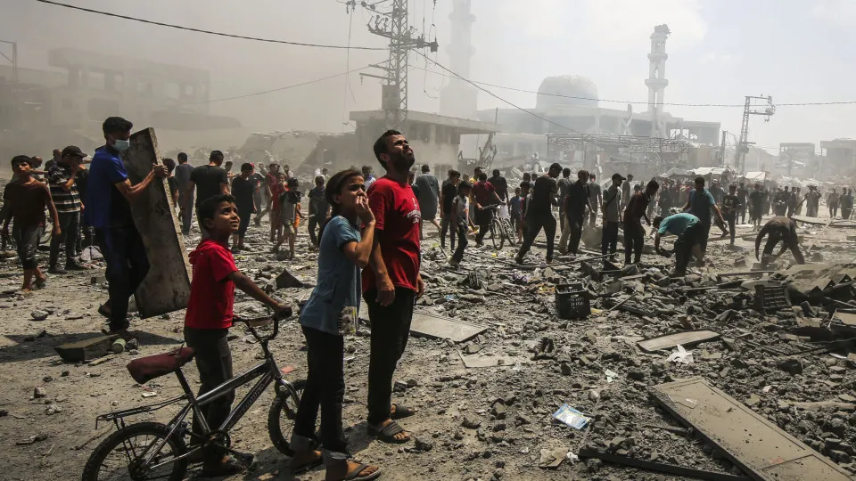 cidade de Gaza, ataque aéreo