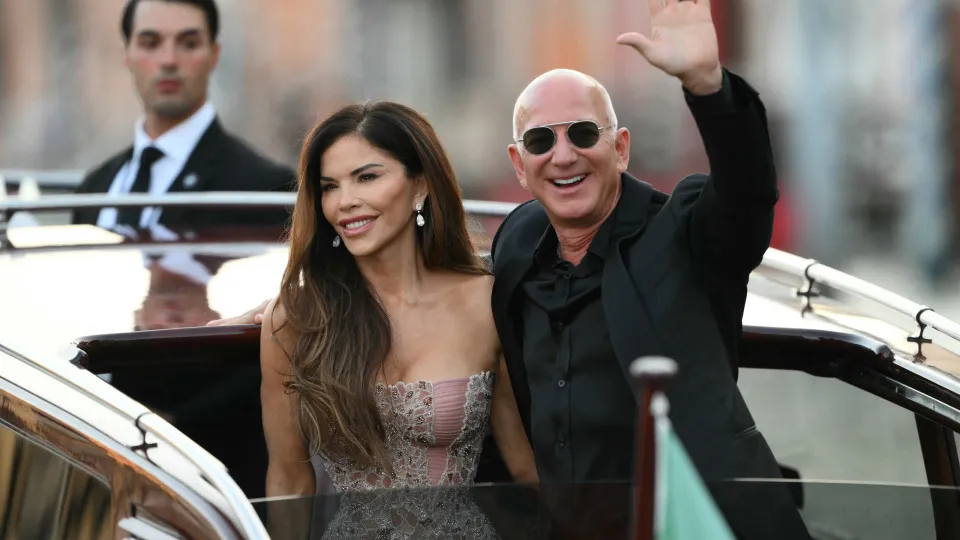 jeff bezos, lauren sánchez, veneza