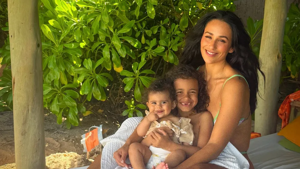 Rita Pereira e filhos