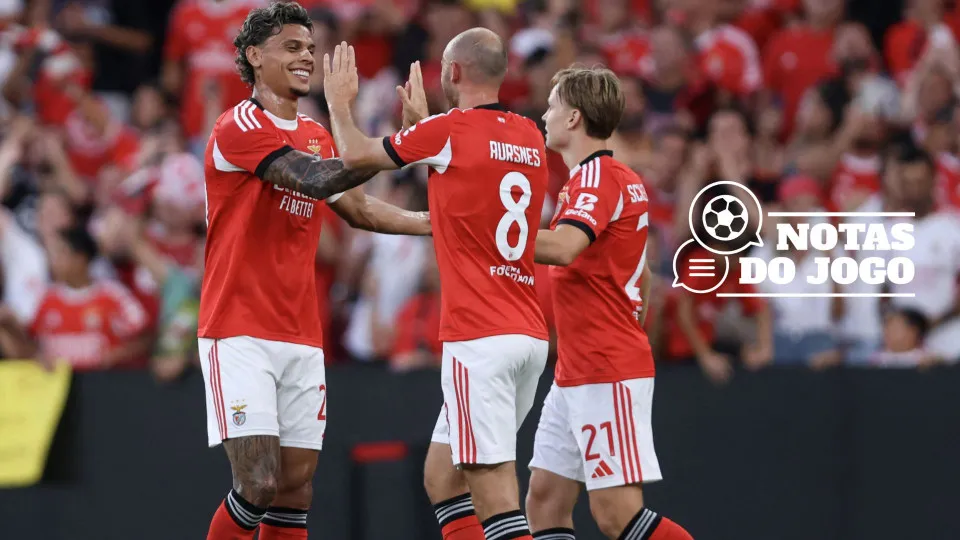 Notas do Jogo Benfica-Nice