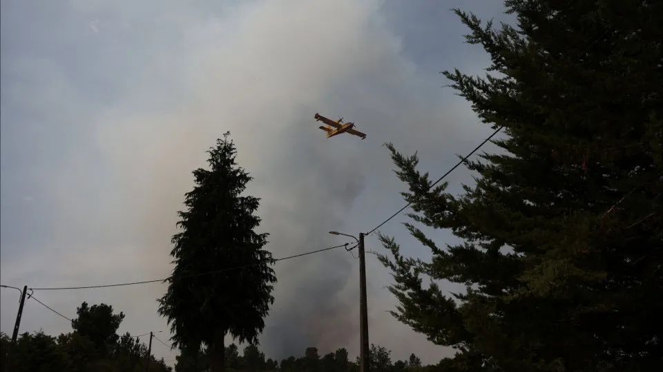 Trancoso, incêndios, bombeiros, chamas, canadair, meio aéreo