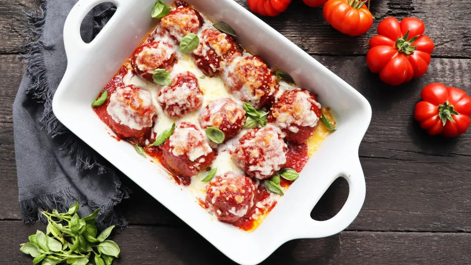 Tomates assados com queijo