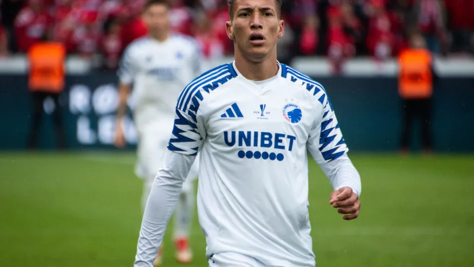 HERNING, DENMARK - 2025/05/29: Robert Silva (16) of F.C. Copenhagen seen during the DBU Oddset Cup Final match between F.C. Copenhagen and Silkeborg IF at MCH Arena. Final score: F.C. Copenhagen 3:0 Silkeborg IF. (Photo by Kristian Tuxen Ladegaard Berg/SO