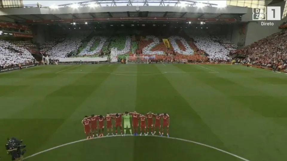 Minuto Silêncio Liverpool-Bournemouth Diogo Jota