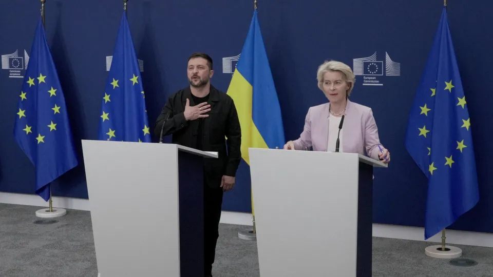 Zelensky e Von der Leyen